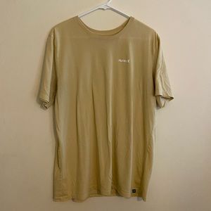 yellow HURLEY dry-fit t shirt